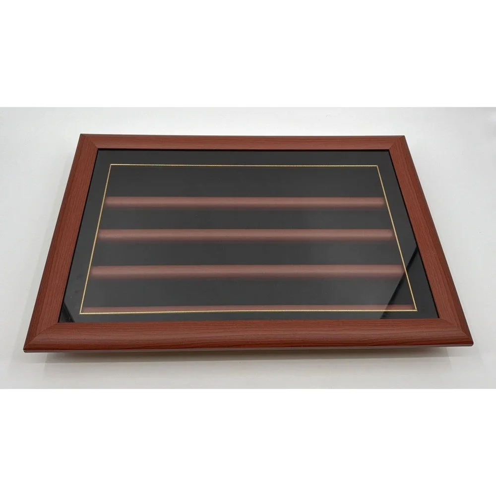 Military Challenge Coin Display Case Wall Mount Cabinet Poker Chips Holder